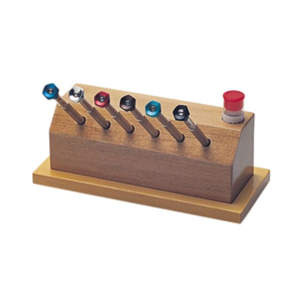 Set of Six Screwdrivers in Wooden Stand