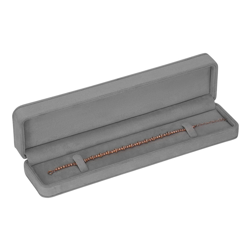 Suede Bracelet Box with Matching Two Piece Packer