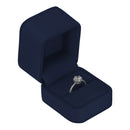 Suede Single Ring Box with Matching Two Piece Packer