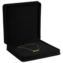 Suede Necklace Box with Matching Suede Interior