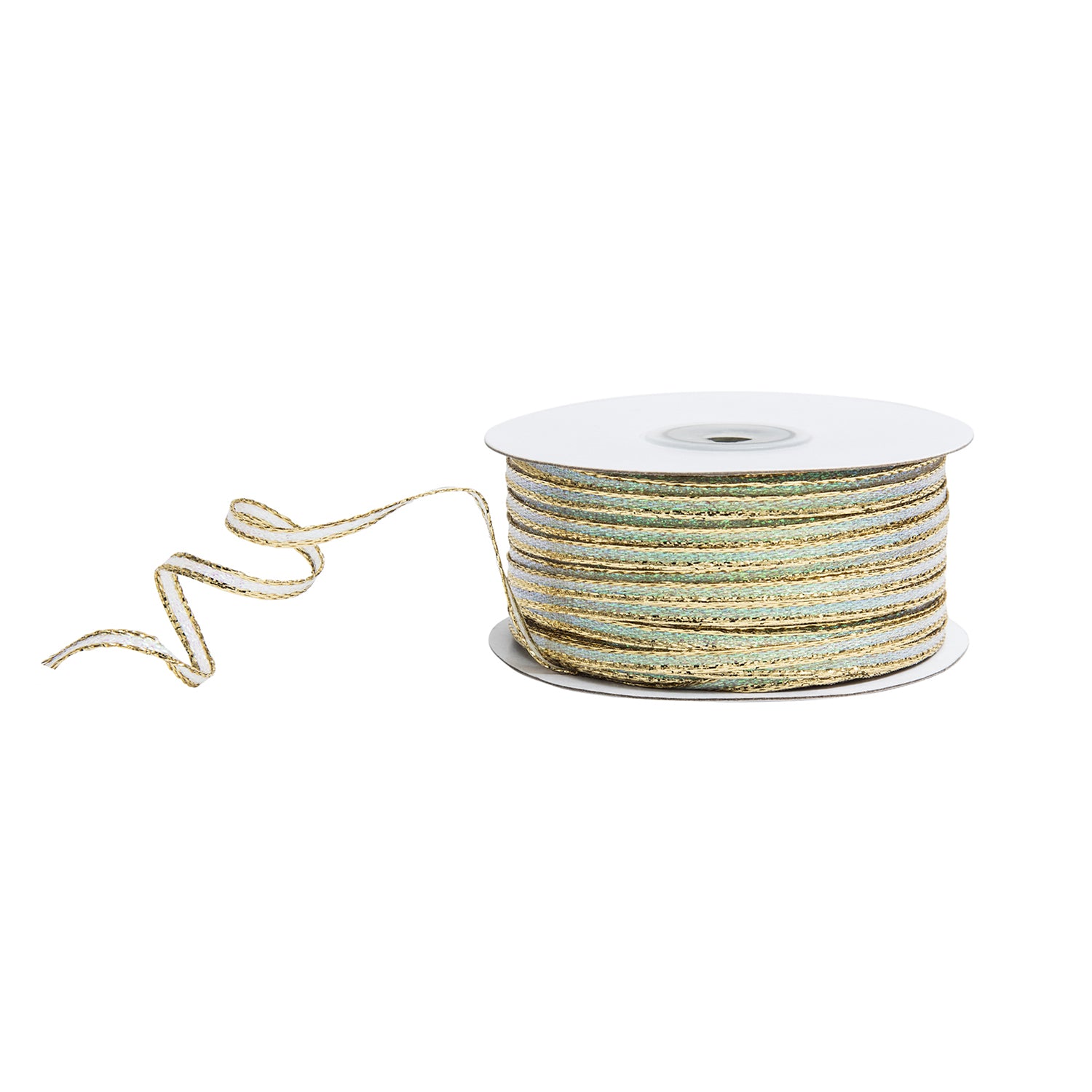 Wired Edge Iridescent Fabric Ribbon