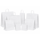 Sac de courses en papier kraft blanc