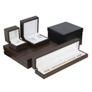 Brown Zebra Wood Single Ring  Box