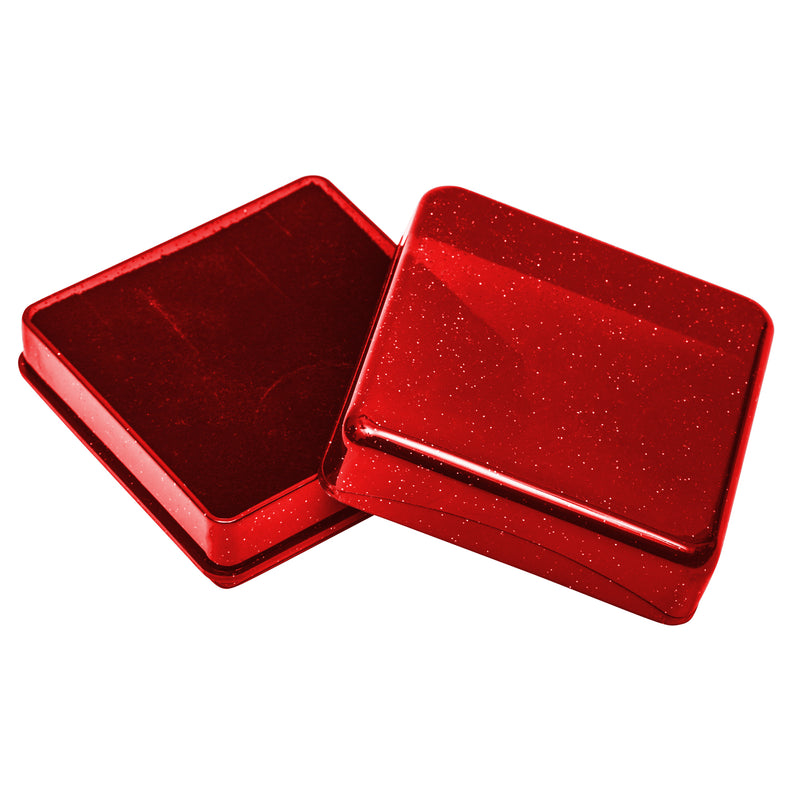 Grande boîte à boucles d'oreilles et pendentif en plastique avec insert en mousse
