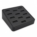 Leatherette 12-Ring Holder