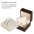 Leatherette Double Sided Hoop Earrings, Large Ring or Bangle Insert