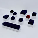 Suede Double Ring Box with Matching Two Piece Packer