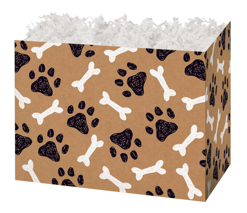 Kraft Paws Gift Basket Boxes