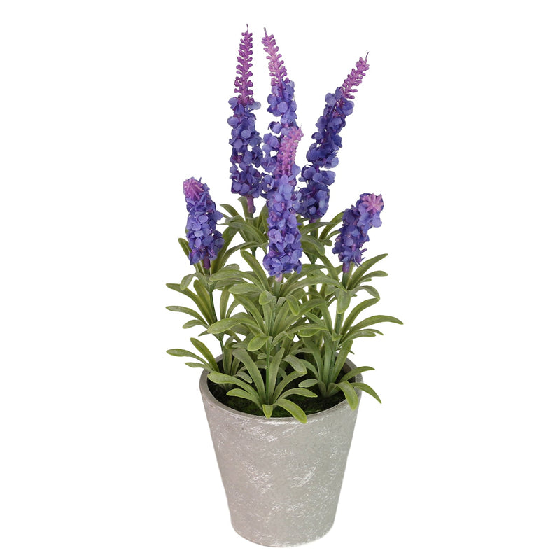 Potted Lavender Plant Replica