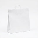 Sac de courses en papier kraft blanc