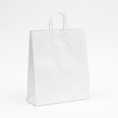 Sac de courses en papier kraft blanc
