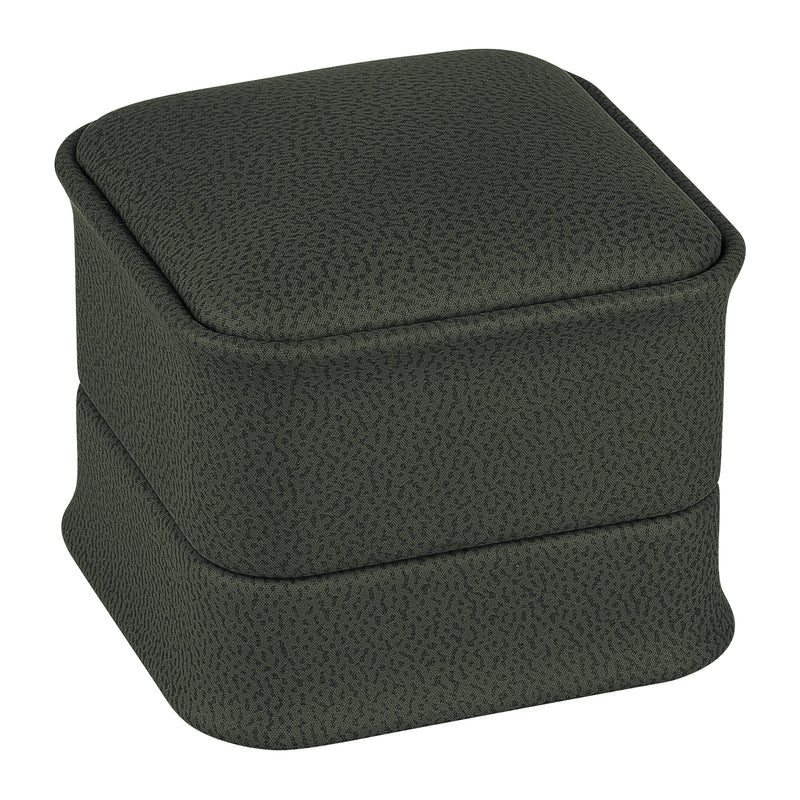 Nabuka Leatherette Single Ring Box with Cream Interior