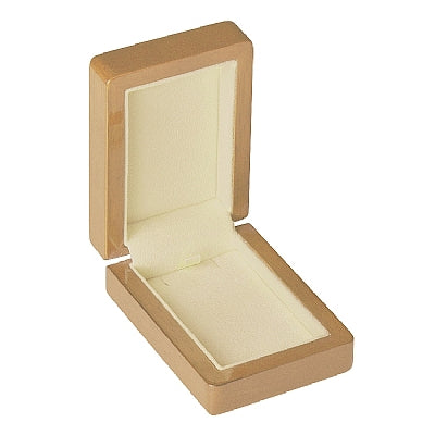 Wooden Pendant Box with Suede Insert
