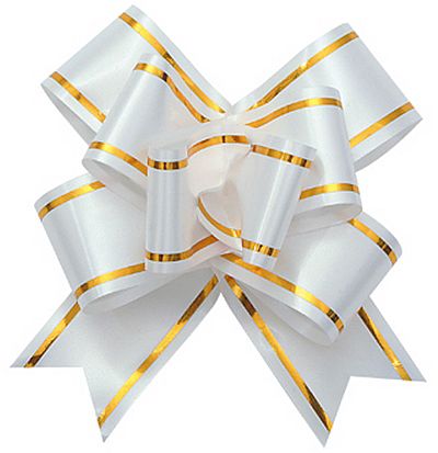 Butterfly Pull Bow with Silver-Gold Trim