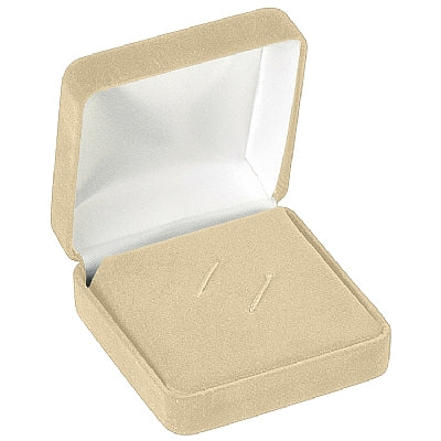 Velour Tie Clip Box with White Sleeve