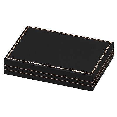 Paper Covered Pearl Box with Gold Accent