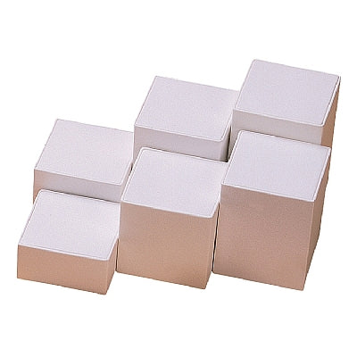 Leatherette Square Pedestals - Set of Six