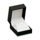 Paper Covered Single Earring Box with Fine Contrasting Rim