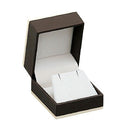Paper Covered Single Earring Box with Fine Contrasting Rim