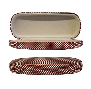 Mesh Leatherette Clamshell Eyewear Case