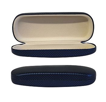 Mesh Leatherette Clamshell Eyewear Case