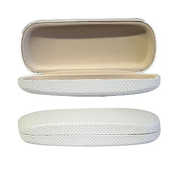 Mesh Leatherette Clamshell Eyewear Case