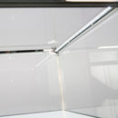 Wooden Jewelry Display Glass Showcase with White Trim