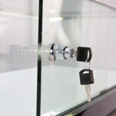 Wooden Jewelry Display Glass Showcase with White Trim