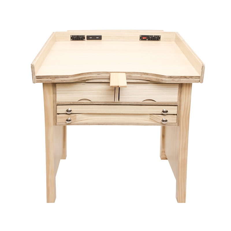 Signature Compact Jewelers Workbench with Plugs