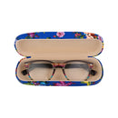 Floral PU Eyewear Case with Coordinating Cloth