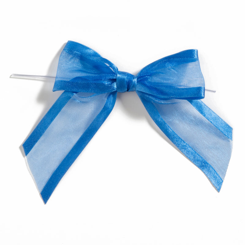 Organza Satin-Edged Bow with Twist Tie