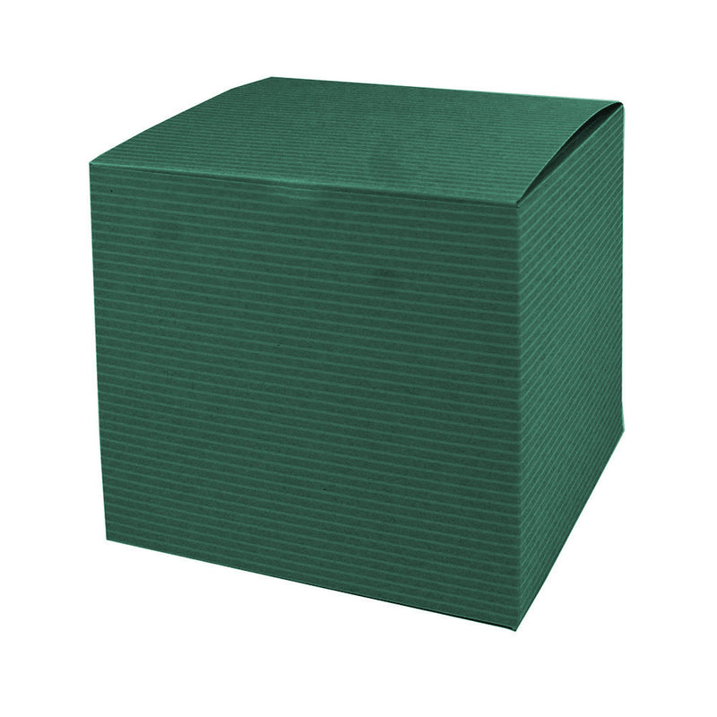 Green Pinstriped One-Piece Pop-Up Boxes