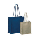 Jute Tote Bag with Clear Window