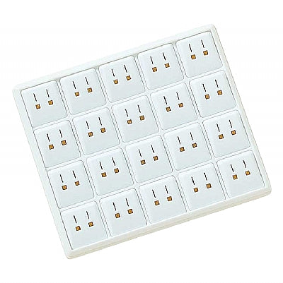 Stackable Plastic Tray with 20 Lever Back Earring Inserts