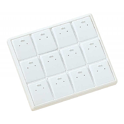 Stackable Plastic Tray with 12 Earring or Pendant Inserts