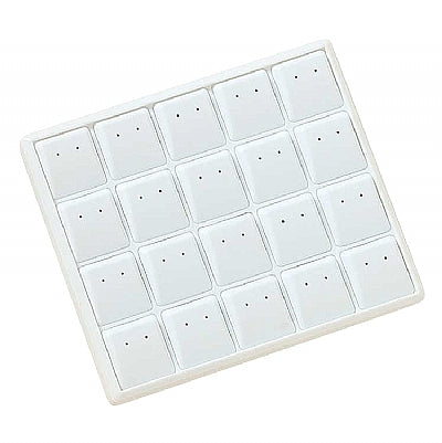 Stackable Plastic Tray with 20 Earring Inserts