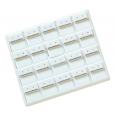 Stackable Plastic Tray with 20 Stud Earring Inserts