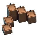 Leatherette Set of 5 Pendant Stands