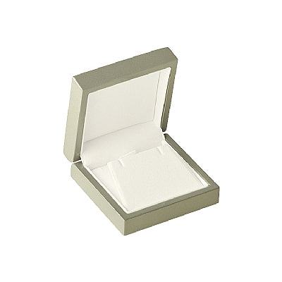 Genuine Wood Universal Box with White Leatherette Interior