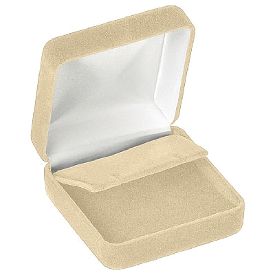 Velour Clip Earring Box with White Sleeve