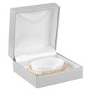 Paper Covered Bangle Box with Gold Accent