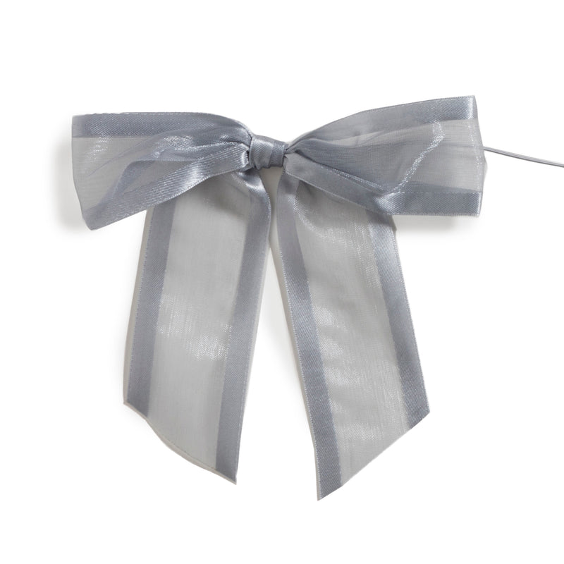 Organza Satin-Edged Bow with Twist Tie