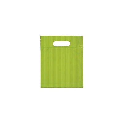 Striped Double Die Cut Plastic Bag