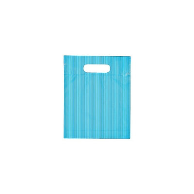 Striped Double Die Cut Plastic Bag