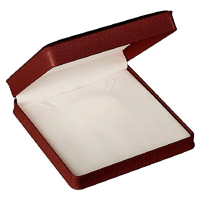 Embossed Leatherette Large Set Box with White Velvet Interior