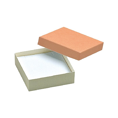 Ribbed Paper Covered Pendant Box with Foam Insert