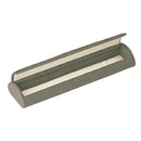 Suede Domed Bracelet Box with White Suede Interior