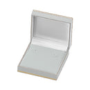 Leatherette Hoop Earring Box with Matching Insert and White Window