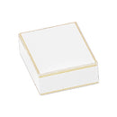 Leatherette Pendant Box with Matching Insert and White Window