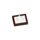 Leatherette & Wooden 2 Clip Ring